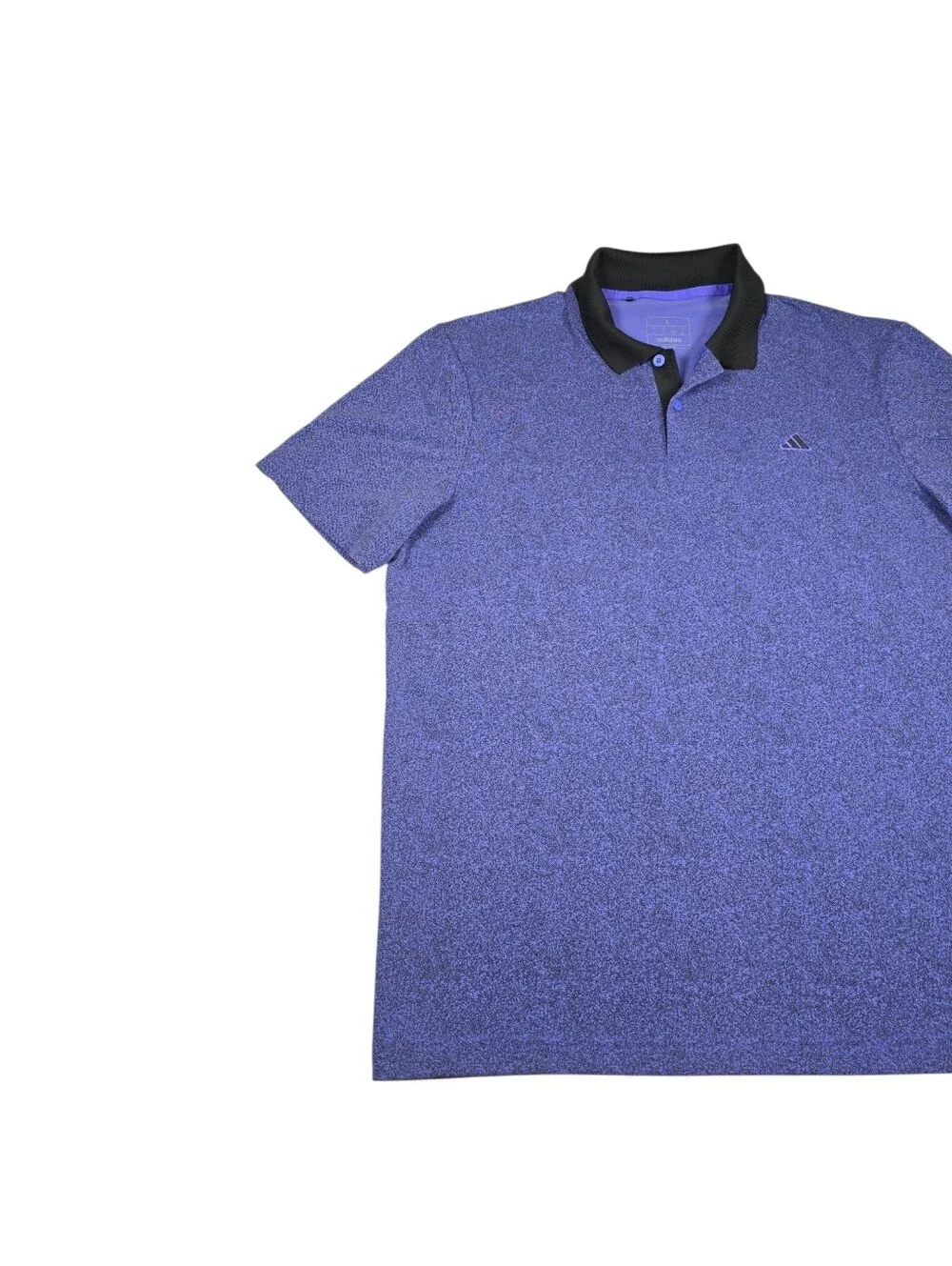 Adidas Go To Print Purple/Black Pattern Performance Golf Polo Shirt- Men's Sz L